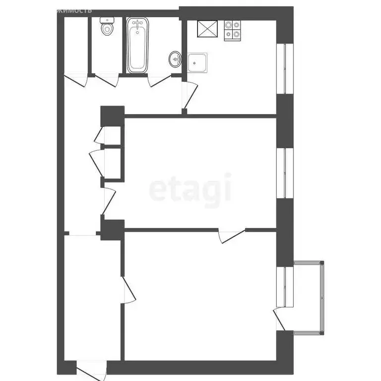 2-комнатная квартира: Тамбов, Советская улица, 38Г (60.2 м) - Фото 0