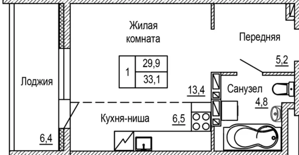 1-к кв. Приморский край, Артем ул. Кирова, 78Б (33.1 м) - Фото 0