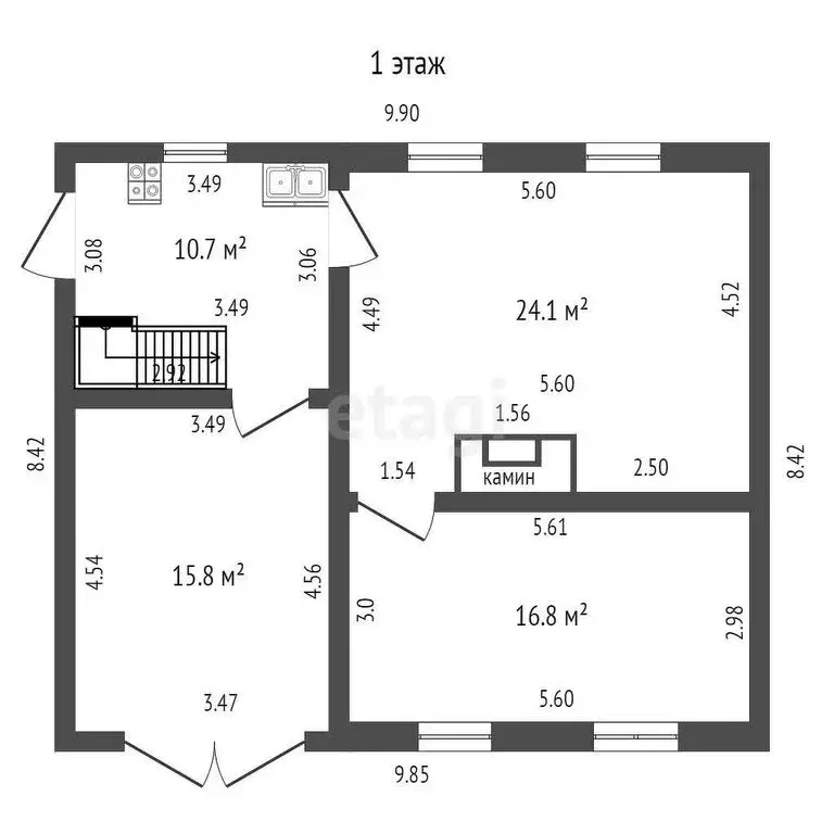 Дом в село Большая Липовица, улица Низовка (112.7 м) - Фото 1