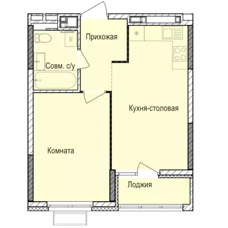 1-к кв. Удмуртия, Ижевск Автопроизводство жилрайон, Норвежский Лес ... - Фото 1