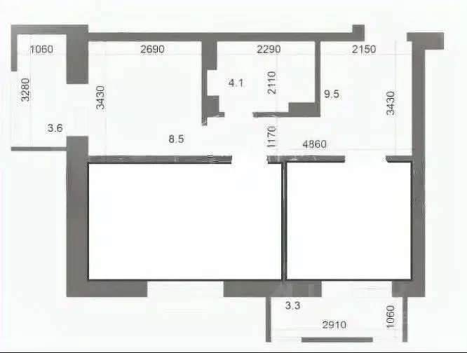 2-к кв. Татарстан, Казань ул. Николая Ершова, 65Б/2 (50.0 м) - Фото 1