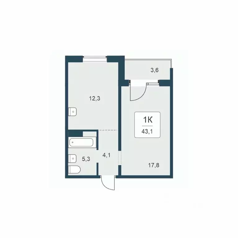 1-к кв. Новосибирская область, Новосибирск ул. Сибиряков-Гвардейцев, ... - Фото 1