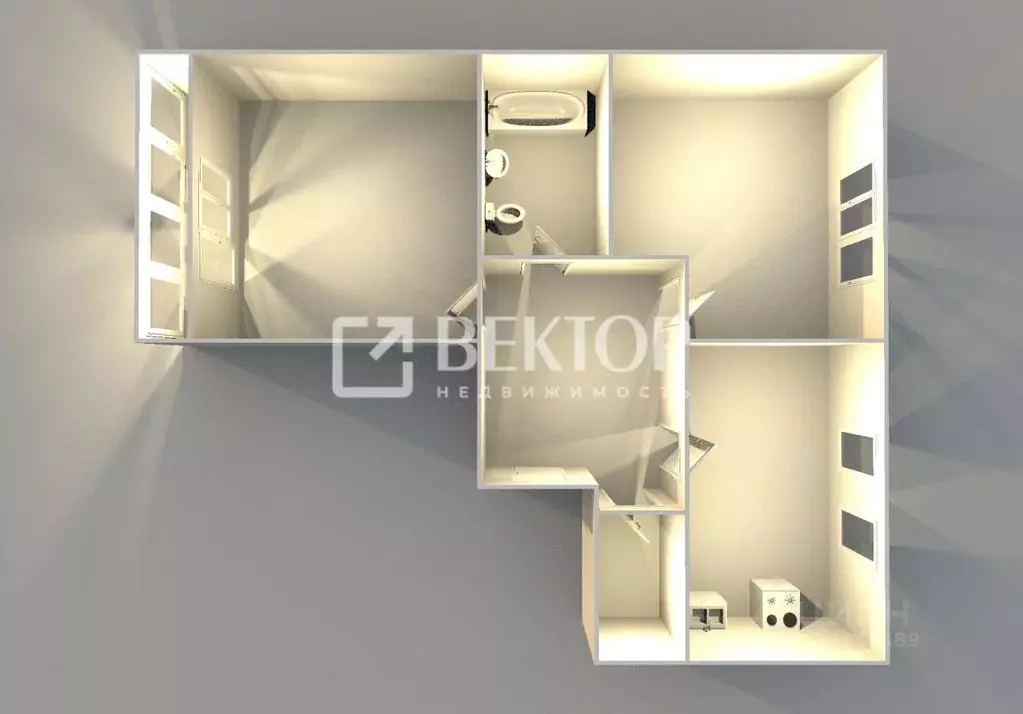 2-к кв. Ярославская область, Ярославский муниципальный округ, д. ... - Фото 2