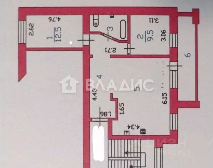 3-к кв. Пензенская область, Пенза Пролетарская ул., 10 (63.0 м) - Фото 2