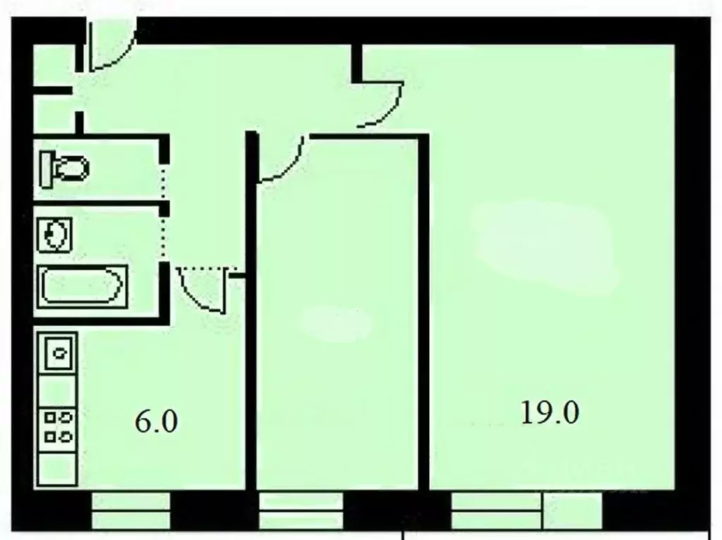2-к кв. Москва ул. Введенского, 15К2 (44.7 м) - Фото 1