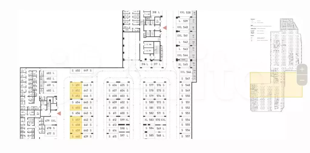 Машиноместо, 13 м - Фото 1