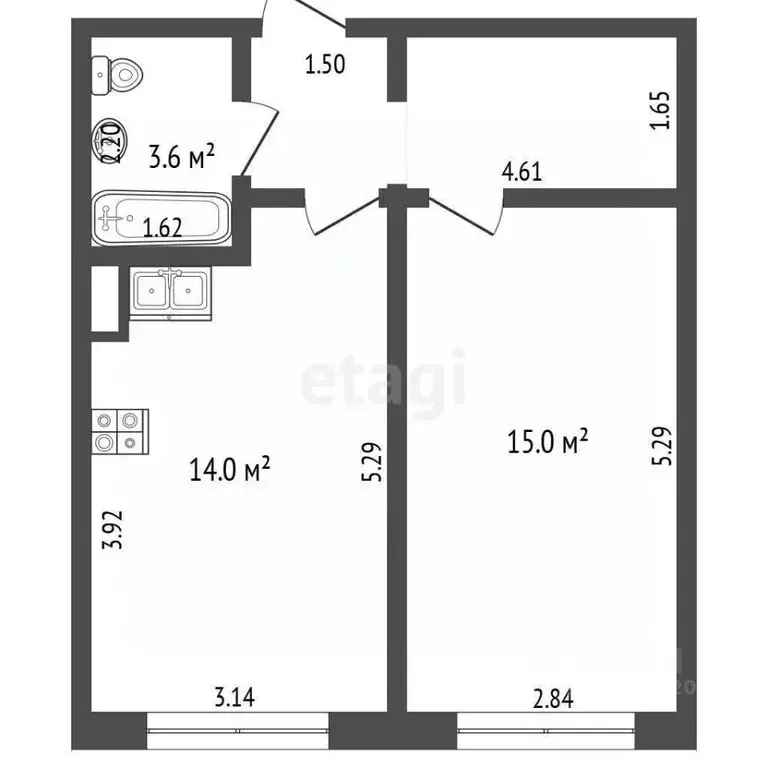 1-к кв. Ярославская область, Ярославль ул. Дядьковская, 16А (40.9 м) - Фото 2