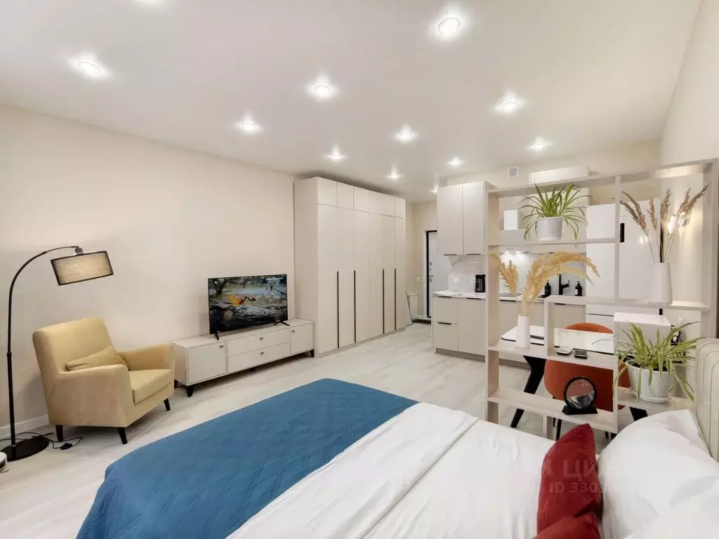 Студия Москва Новоостаповская ул., 20 (30.0 м) - Фото 1