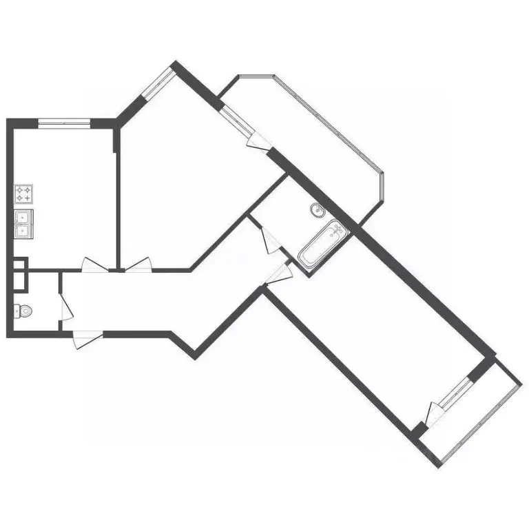 2-к кв. Санкт-Петербург ул. Русановская, 17к1 (63.7 м) - Фото 1