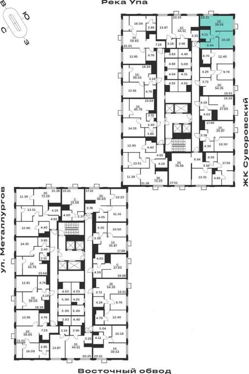 1-к кв. Тульская область, Тула ул. Академика Насоновой, 18 (39.54 м) - Фото 2