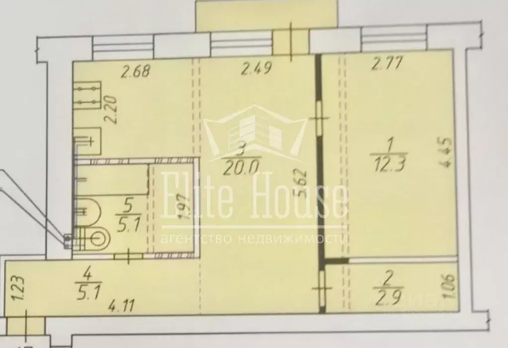 2-к кв. Калужская область, Калуга ул. Суворова, 153к2 (44.0 м) - Фото 2