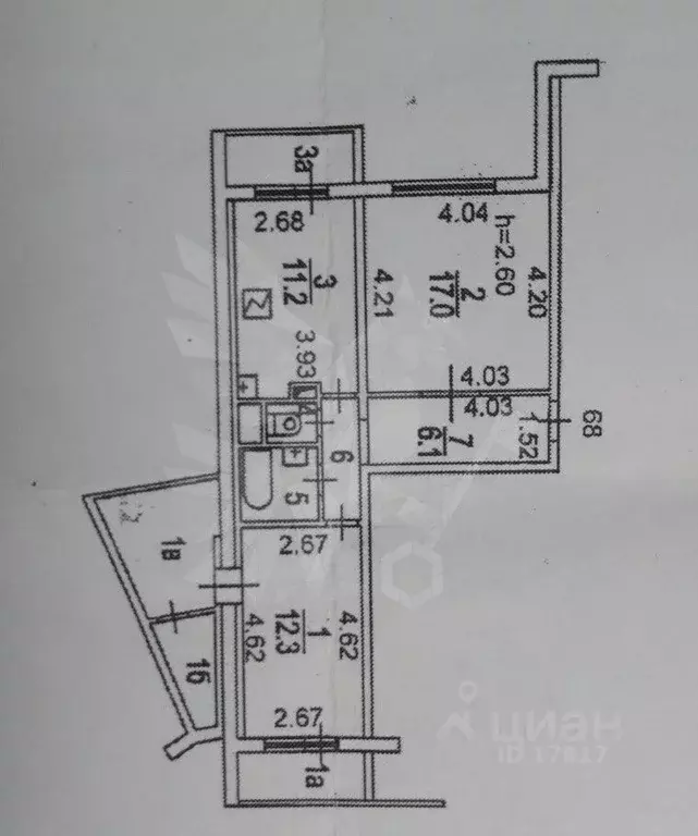 2-к кв. Москва Мячковский бул., 3 (53.0 м) - Фото 1