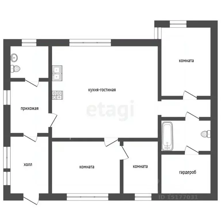 Дом в Ямало-Ненецкий АО, Новый Уренгой Лира ДНТ, ул. Моховая, 1 (150 ... - Фото 2