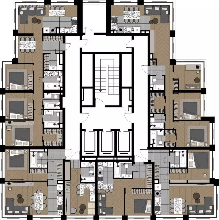 3-комнатная квартира: Москва, улица Берзарина, 37 (81.61 м) - Фото 0