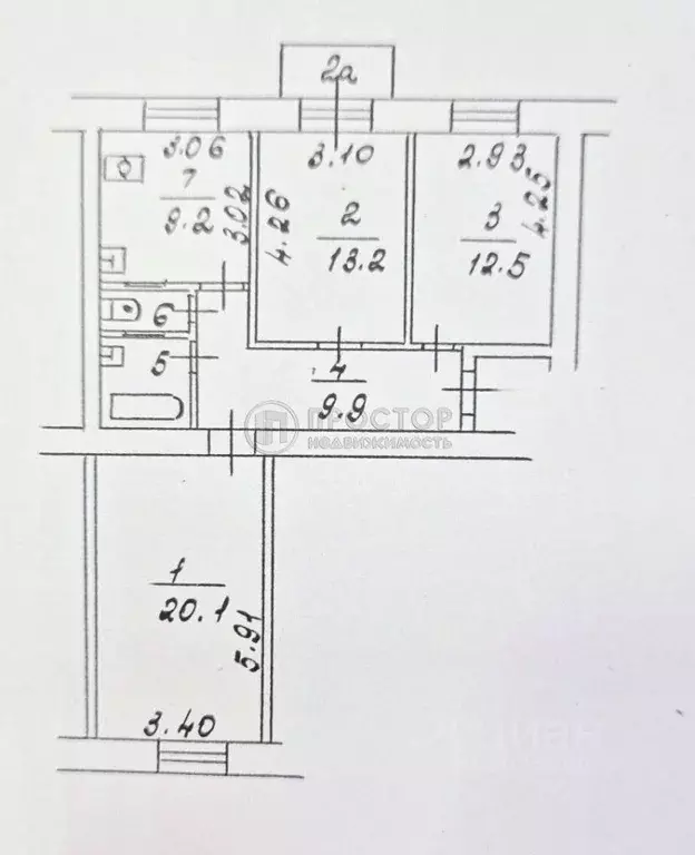 3-к кв. Москва ул. Дмитрия Ульянова, 4К1 (69.8 м) - Фото 1