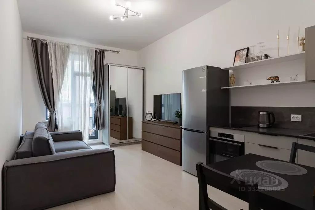 Студия Санкт-Петербург ул. Александра Матросова, 1 (26.0 м) - Фото 1