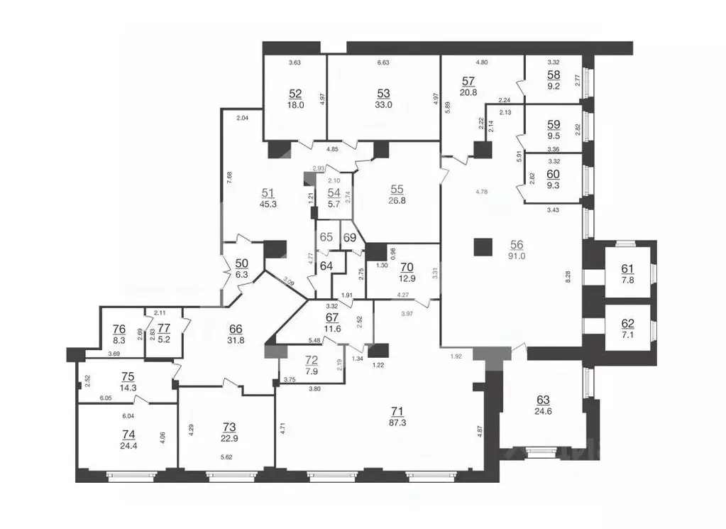 Помещение свободного назначения в Москва ул. Бутырский Вал, 68/70С1 ... - Фото 2