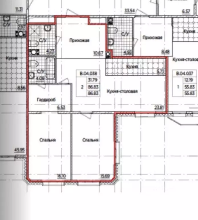Квартира, 2 комнаты, 87.8 м - Фото 2