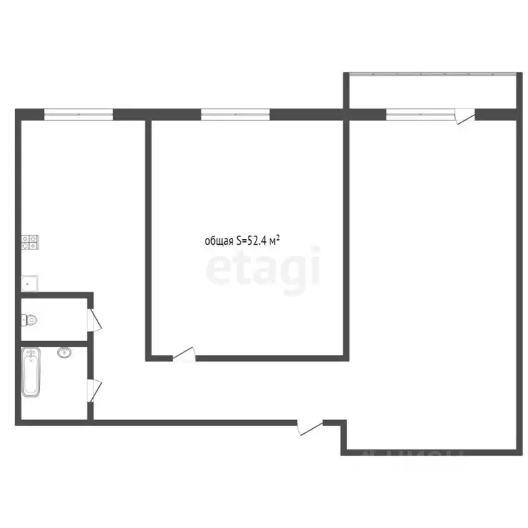 2-к кв. Алтайский край, Бийск ул. Максима Горького, 69 (53.1 м) - Фото 1