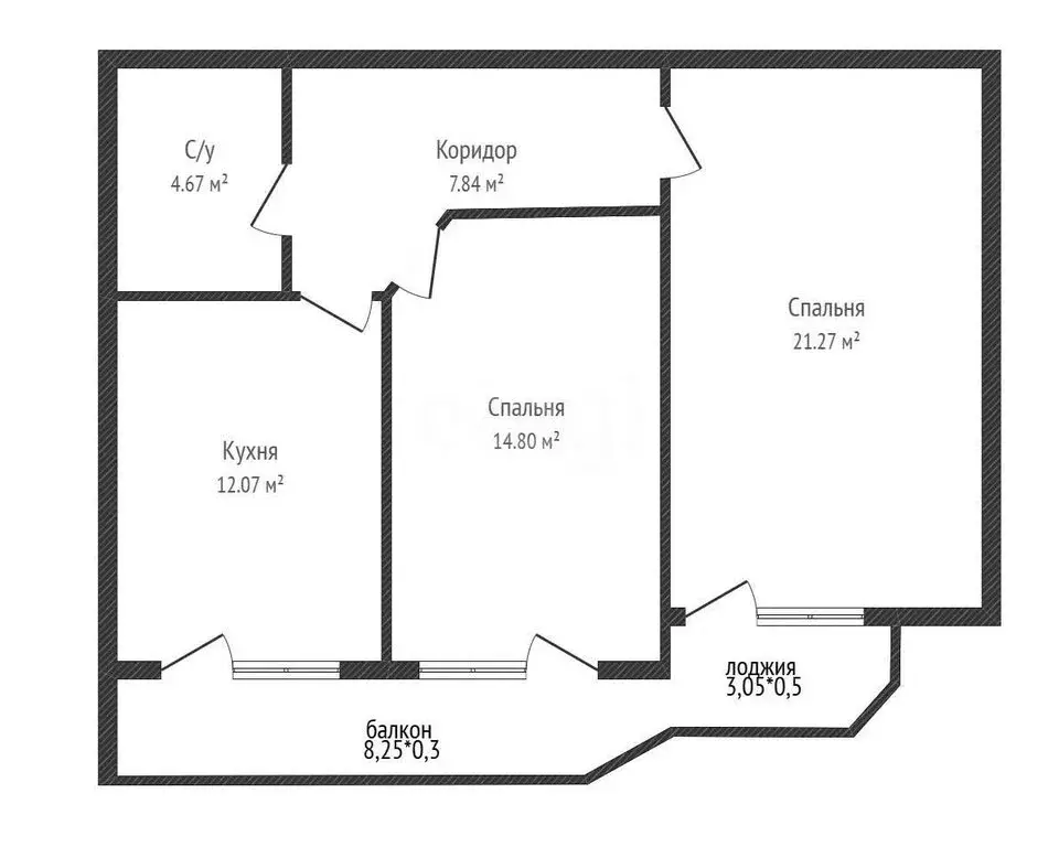 2-комнатная квартира: Краснодар, улица Красных Партизан, 1/4к8 (66 м) - Фото 1