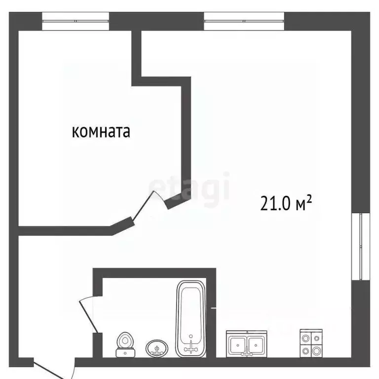 2-к кв. Удмуртия, Ижевск Ленинградская ул., 23 (46.9 м) - Фото 2