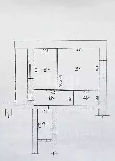 1-к кв. Алтайский край, Барнаул ул. Малахова, 79Ак2 (44.6 м) - Фото 2