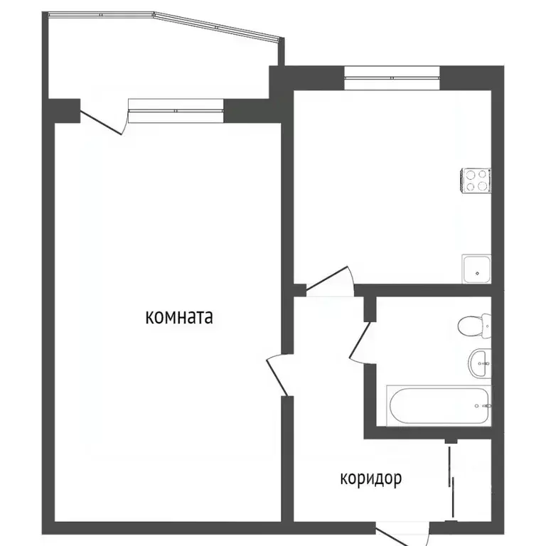 1-к кв. Ханты-Мансийский АО, Нижневартовск ул. Мира, 60к1 (38.0 м) - Фото 1
