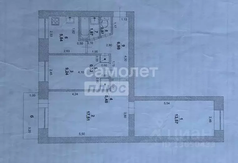 3-к кв. Ульяновская область, Ульяновск ул. Докучаева, 10 (57.75 м) - Фото 2