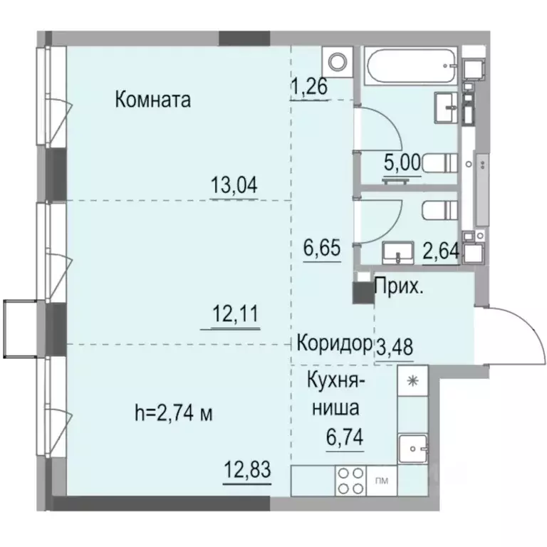 Студия Удмуртия, Ижевск ул. Лихвинцева, 17 (63.6 м) - Фото 0