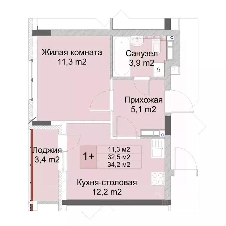 1-к кв. Нижегородская область, Нижний Новгород Кузнечиха Город жилой ... - Фото 1