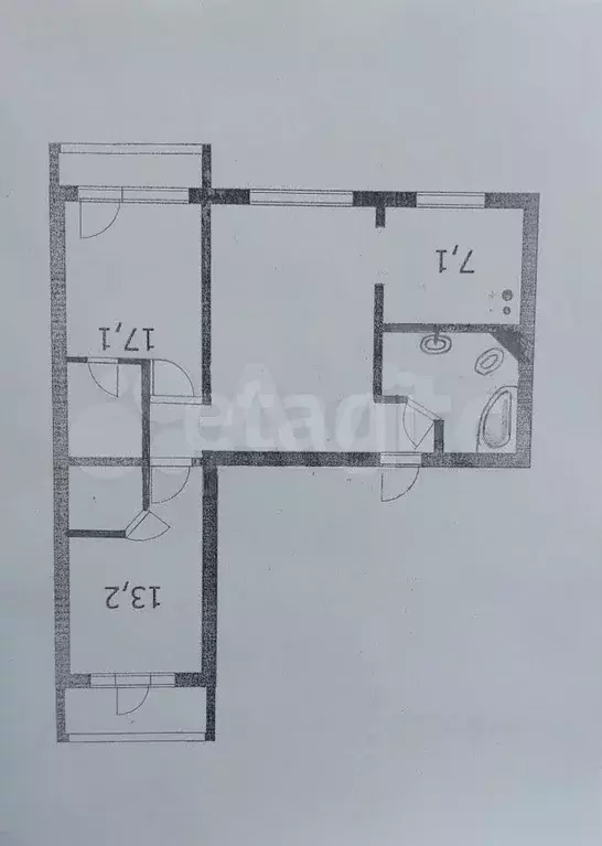 3-к. квартира, 58,6 м, 4/9 эт. - Фото 0