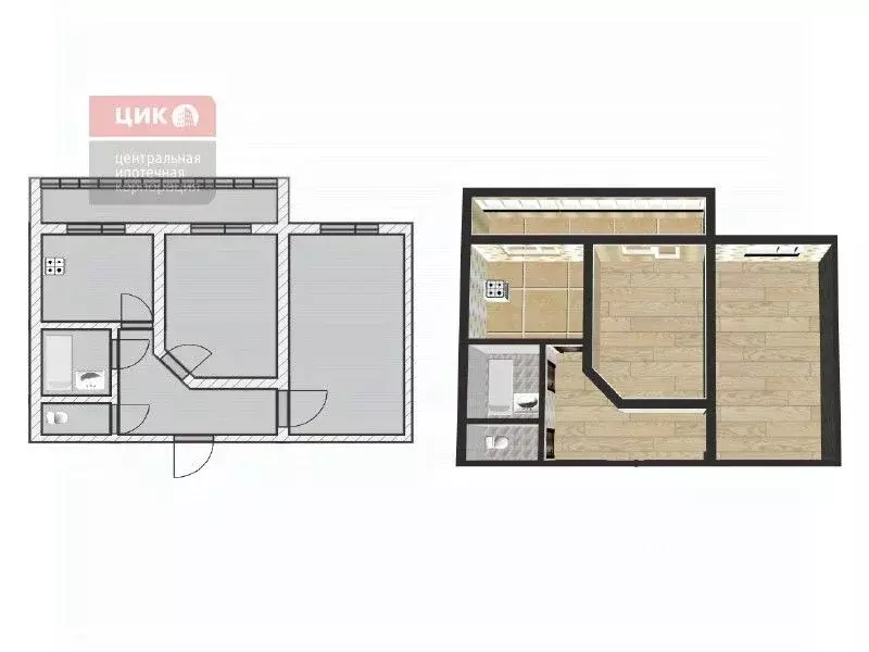 2-к кв. Рязанская область, Рязань ш. Михайловское, 80к1 (49.0 м) - Фото 1