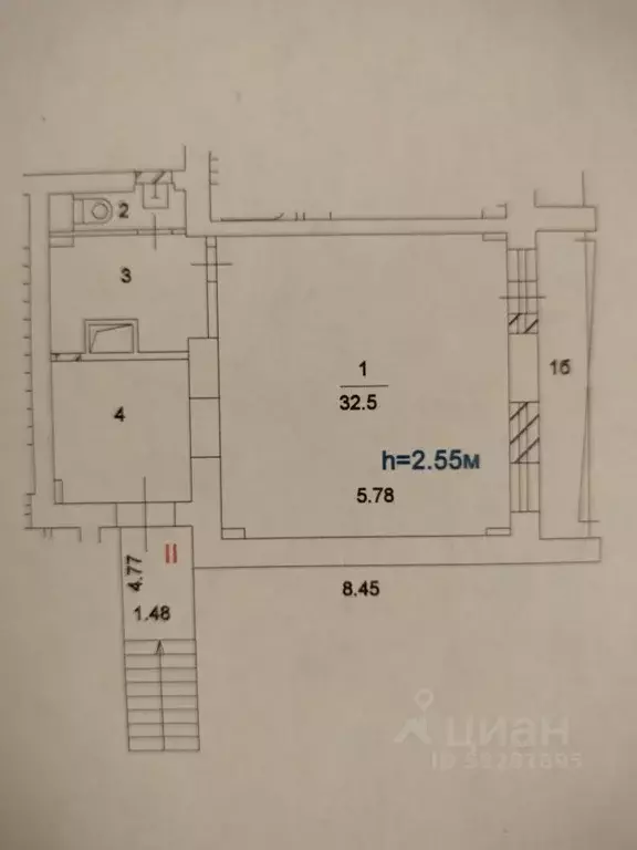 Помещение свободного назначения в Москва ул. Серпуховский Вал, 13 (51 ... - Фото 2