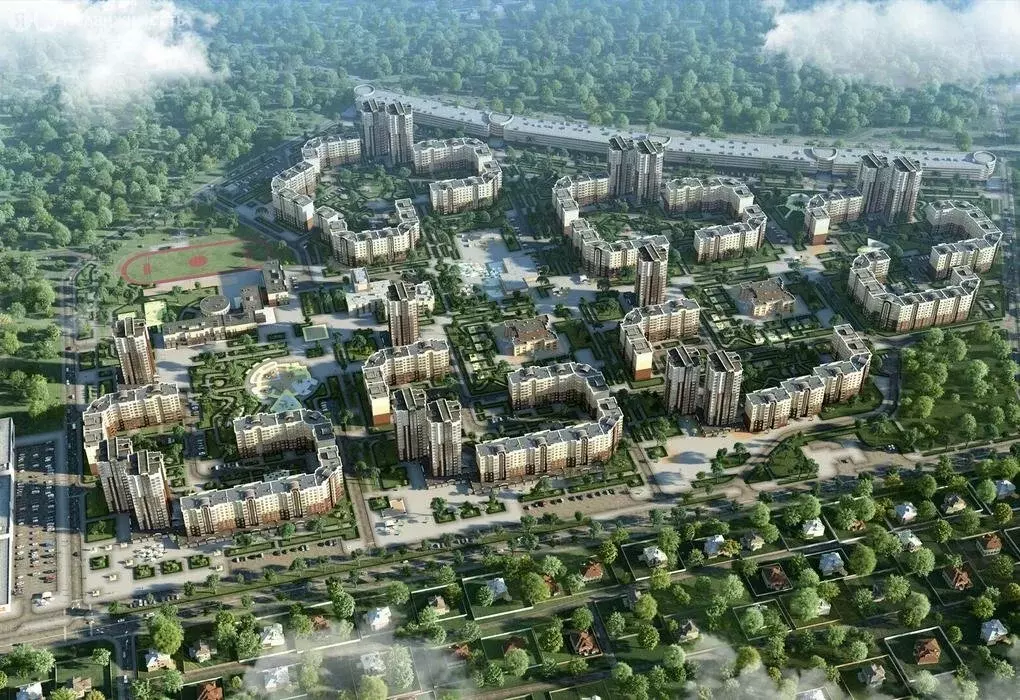 2-комнатная квартира: село Мирное, улица Крымской Весны, 1к4 (61.2 м) - Фото 1