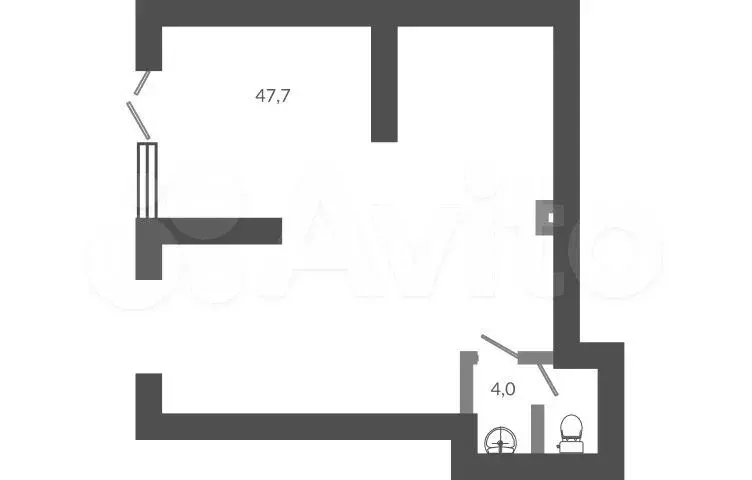 Продам помещение свободного назначения, 52.1 м - Фото 0