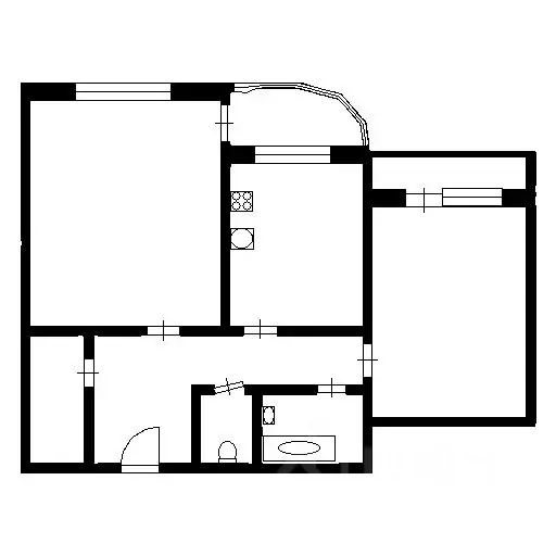 2-к кв. Воронежская область, Воронеж Московский просп., 109 (58.9 м) - Фото 2