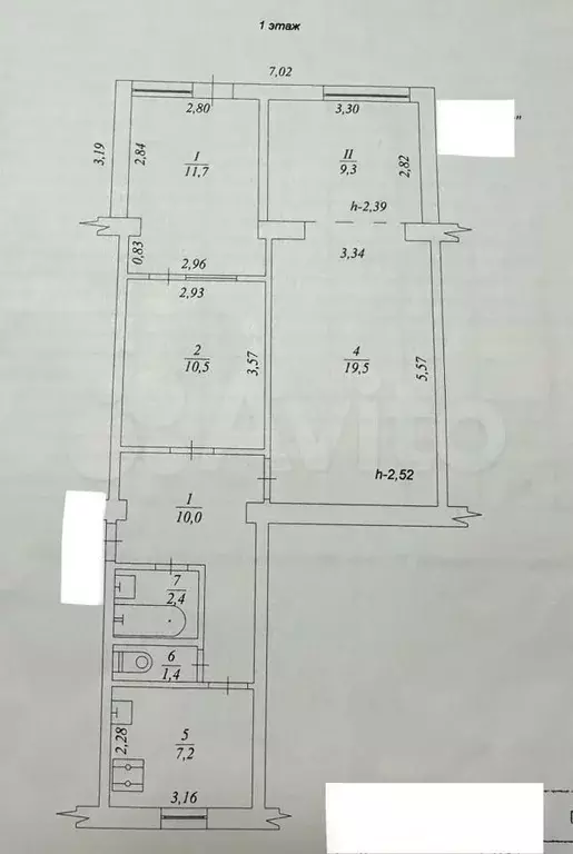 2-к. квартира, 51 м, 1/5 эт. - Фото 0