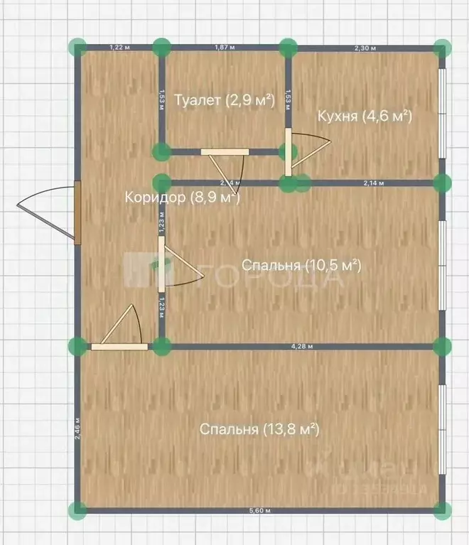 2-к кв. Алтайский край, Барнаул ул. Островского, 6Ак1 (40.0 м) - Фото 2