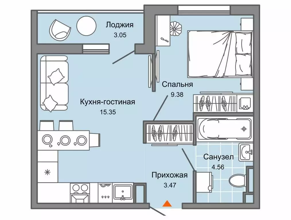 1-комнатная квартира: Ульяновск, микрорайон Новый Город, жилой ... - Фото 0