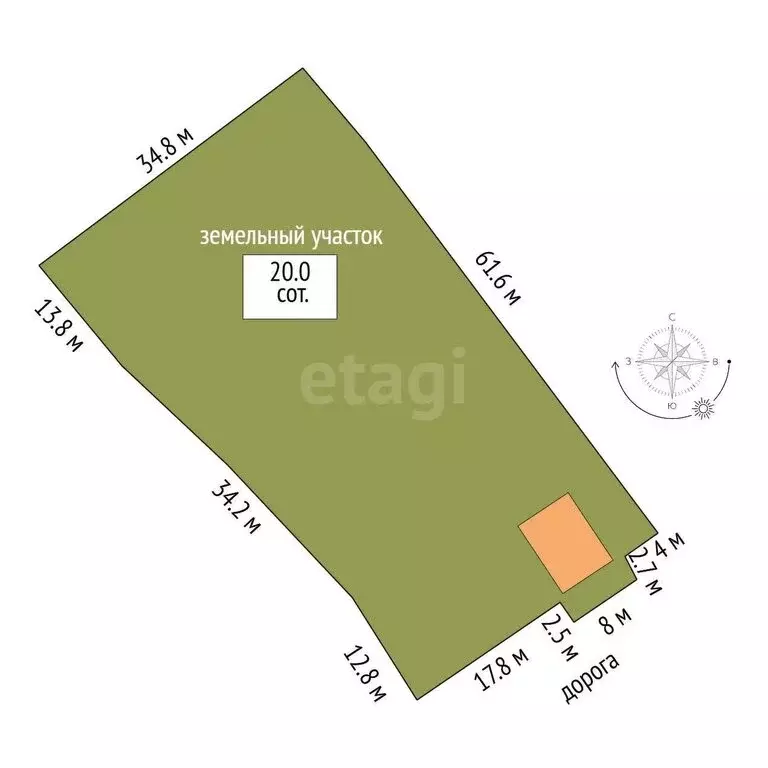 Дом в Обуховское сельское поселение, село Володинское, Заречная улица ... - Фото 2