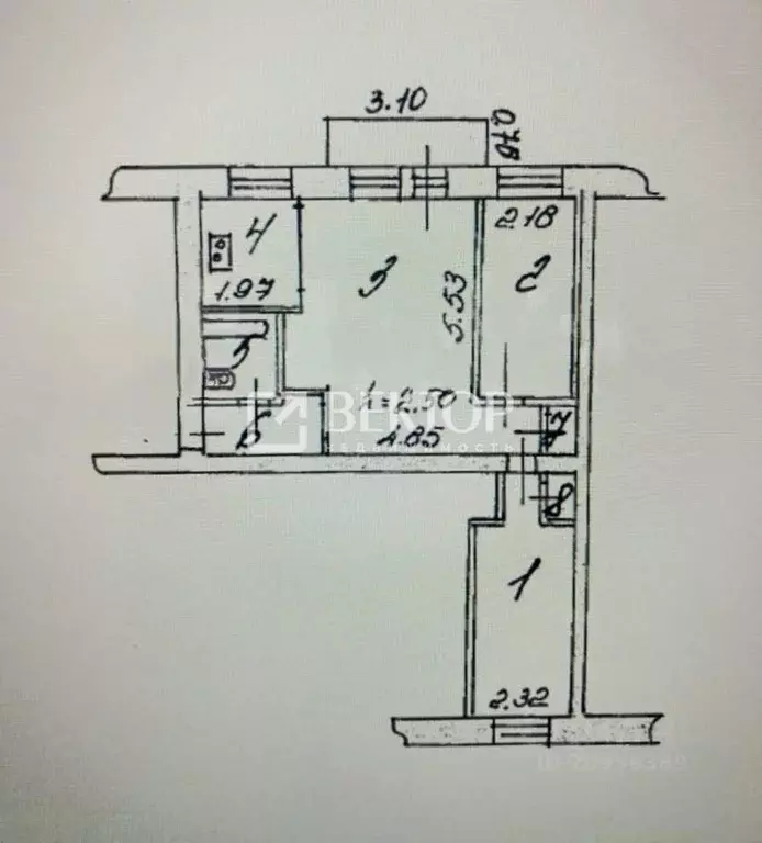 3-к кв. Ивановская область, Иваново ул. Красных Зорь, 4 (56.0 м) - Фото 2