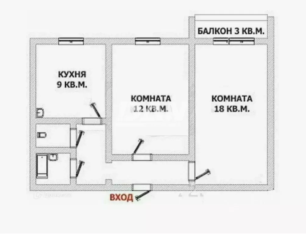 2-к кв. Челябинская область, Челябинск пер. Мамина, 6 (49.4 м) - Фото 2