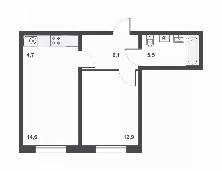 2-к кв. Кировская область, Киров Чистые Пруды жилрайон,  (43.8 м) - Фото 1