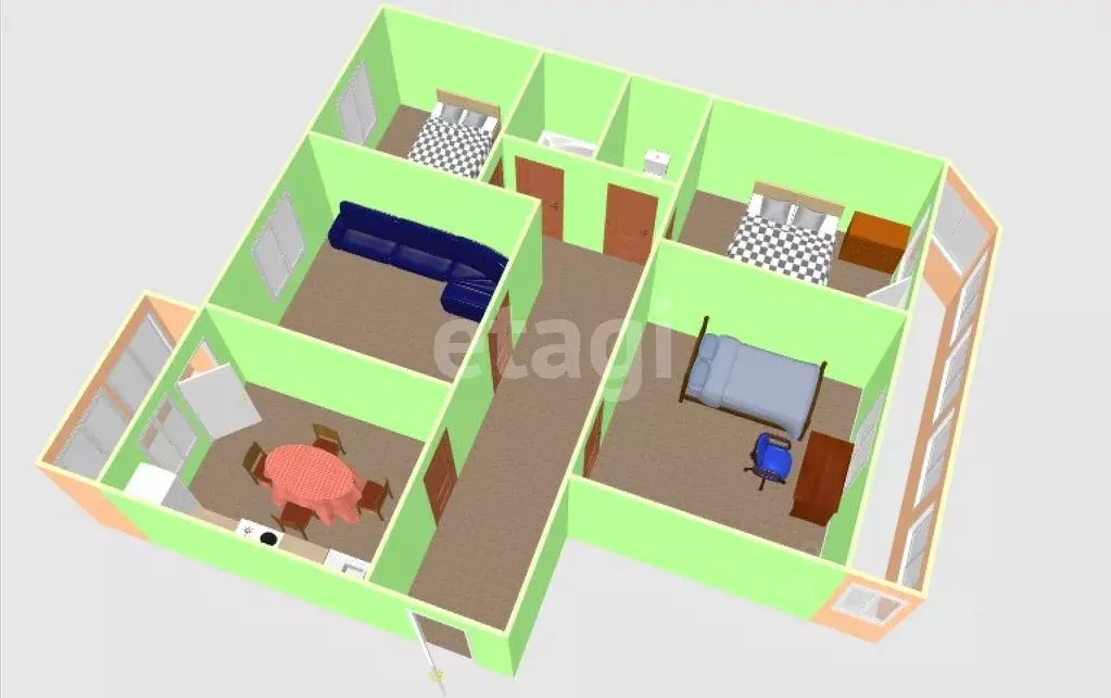 4-к кв. Сахалинская область, Южно-Сахалинск ул. Ленина, 329В (78.0 м) - Фото 1