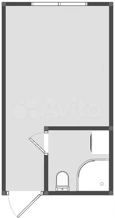 Квартира-студия, 11 м, 1/12 эт. - Фото 0