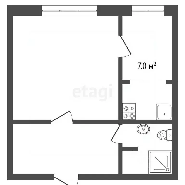 2-к кв. Ярославская область, Рыбинск ул. Максима Горького, 90 (42.3 м) - Фото 2