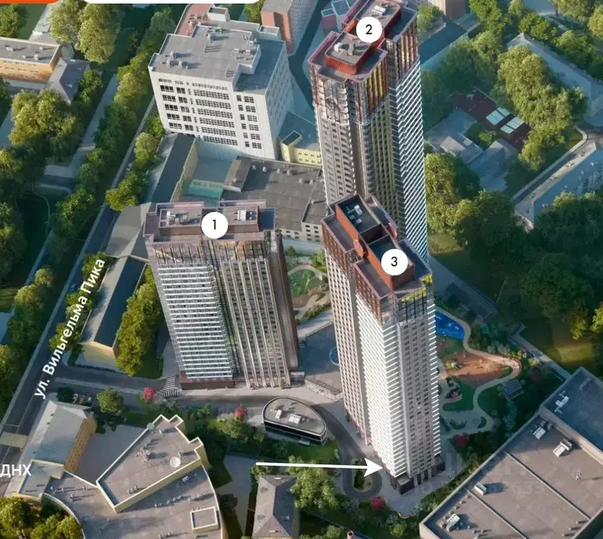 Помещение свободного назначения в Москва ул. Вильгельма Пика, 1 (150 ... - Фото 1