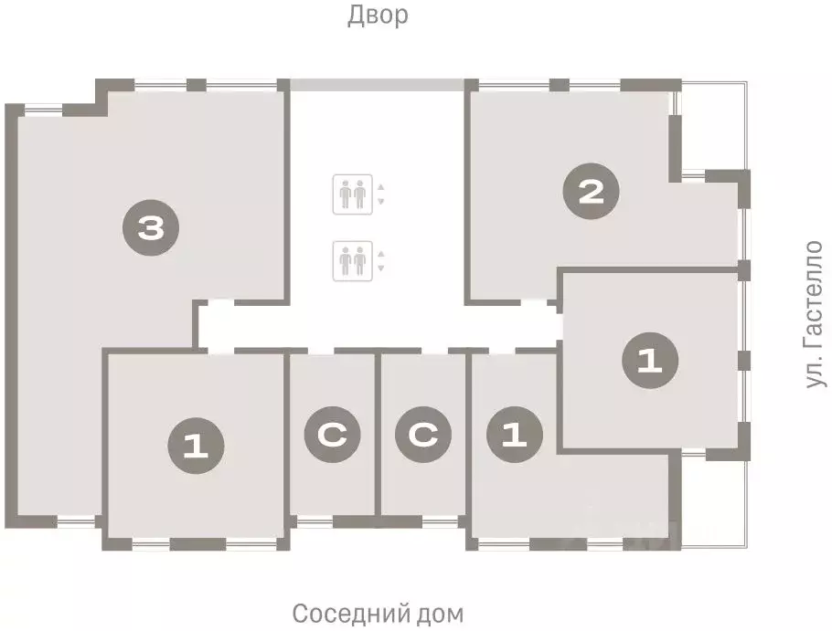 2-к кв. Свердловская область, Екатеринбург ул. Гастелло, 19А (65.78 м) - Фото 1