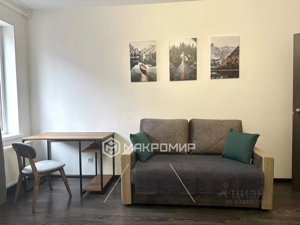 Студия Санкт-Петербург ул. Генерала Кравченко, 7к1 (24.0 м) - Фото 2