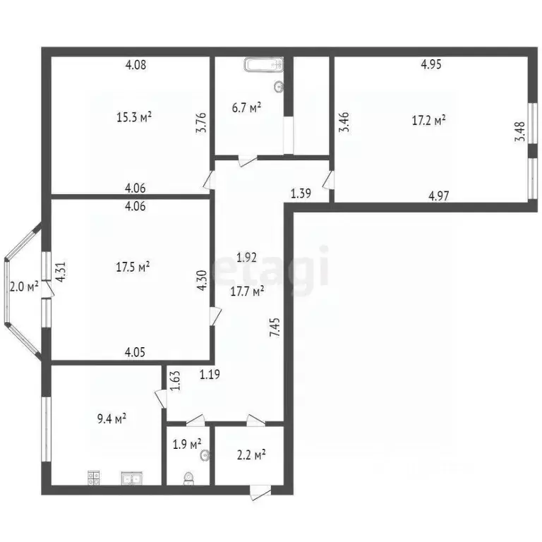 3-к кв. Санкт-Петербург, Санкт-Петербург, Колпино ул. Анисимова, 5к7 ... - Фото 1